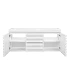 Modway - Render 48" Meuble de toilette de salle de bain compatible double lavabo (non inclus) - Blanc-8