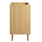 Modway - Calla 24" perforé Métal Armoire de toilette de salle de bain (lavabo non inclus) - Chêne-Stratifié à grain de bois