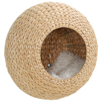 PawHut - Étagère murale pour chat, condo mural avec coussin - beige-Le design mural permet d’économiser de l’espace au sol dans votre maison 