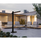 Backyard Lifestyles - Chauffe patio électrique 1500 W avec bras pivotant, noir-Tube en fibre de carbone Boîtier en aluminium