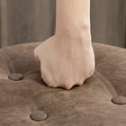 HOMCOM - Tabourets de bar pivotants avec rangement et repose-pieds - brun - paquet de 2-Similicuir PU texturé rétro avec détails capitonnés, apportant un charme industriel vintage et élégant 
