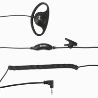 Cobra - Jeu de direction GMRS FRS 2,5 mm de type D-Construction structurée, recouvrant l'oreille