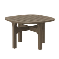 Modway - Saratoga Square Terrasse extérieure Bois de teck Table d’appoint - Gris vieilli-Table d’appoint en bois de teck