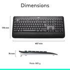 Logitech - Ensemble de clavier et souris sans fil MK540 - français-Design résistant aux éclaboussures