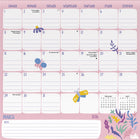 DateWorks - 2026 Calendrier Mural Magnétique Familial 16 Mois - 12 po x 12 po - Anglais -16 pages mensuelles détachables avec section de notes pour Septembre 2024 à Décembre 2025