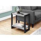Monarch Specialties - 2082 Table D'Appoint - 22 po H/Gris/Metal Noir-5