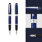 A.T. Cross - Stylo-plume Bailey, bleu, plume moyenne-La plume du stylo-plume s'adapte à votre prise en main et à votre style d'écriture au fil du temps.