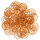 JAM Paper - Trombones circulaires - trombones ronds - orange - paquet de 50- Trombones de qualité supérieure fabriqués à partir de fil d'acier recouvert de vinyle de haute qualité