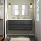 Modway - Render Fixation murale de 48" Vanette de salle de bain - Blanc charbon-MDF et panneau de particules