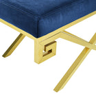 Modway - Rove Velours Performance Velvet Banc - Marine d’or-Capacité de poids maximale : 331 lb