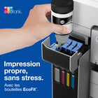 Epson - T542 Bouteille d’encre - Capacité standard - Cyan-Modèles compatibles: ET-5150, ET-5170, ET-5180, ET-5800, ET-5850, ET-5880, ET-16600, ET-16650, ST-C8000, ST-C8090