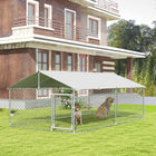 PawHut - Niche d’extérieur 13,1 pi L x 7,5 pi l x 4,9 pi H avec housse imperméable-Beaucoup d'espace pour jouer et se reposer 