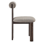 Modway - Torian Tissu Boucle Chaise à manger - Wenge Taupe - Ensemble de 2-7