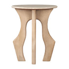 Zuo - Eda Table d’appoint - Blanc/Naturel-Marbre naturel raffiné au style luxueux et contemporain