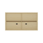 Manhattan Comfort - Buffet moderne Rivington 60" à 4 portes - Chêne naturel-Garantie limitée du fabricant de 30 jours