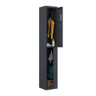 Ceha - Casier NH Series batterie de 1, 2 niveaux avec aérations avant à trous, gris graphite-Construction en acier de haute qualité avec revêtement poudre