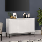 Hudson&Canal - Buffet Brighton 48" de largeur - Blanc-Dimensions du produit : 14" L x 47,5" l x 32" H