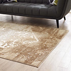 Modway - Rosina Médaillon vintage vieilli Tapis de 5 pi l x 8 pi L - Tan and Cream-Fil polypropylène / chenille