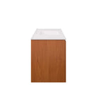 Modway - Scenic Fixation murale de 48" Vanette de salle de bain - Blanc cerise-Bassin d’évier en céramique