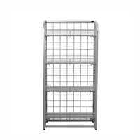 Futech - Présentoir métallique grillagé pour commerce de détail - 59,7 cm x 119,4 cm - Argent-La conception en maille ouverte améliore la visibilité des produits, facilitant ainsi la navigation des clients et l'identification rapide des articles.