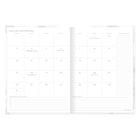 At A Glance - Agenda hebdomadaire/mensuel rose Emily Ley Simplified 2027 - 8 1/2 po H x 6 po l - rose - bilingue-Une semaine sur deux pages comprenant un espace de planification et une section pour cocher les tâches terminées