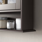 Kleankin - Armoire à pharmacie murale avec miroir - espresso-Couleur : Marron foncé 