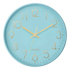 Monarch Specialties - 9109 Horloge Murale Rond de 12"- Visage Bleu/Cadre Bleu-Ajoutez une touche industrielle contemporaine à votre décoration avec cette élégante horloge murale ronde de12 pouces, dotée d'un cadran bleu chic sur un cadre bleu stylé