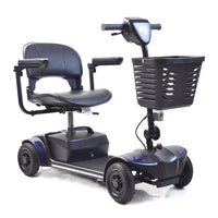 Journey - Adventure Scooter électrique - bleu-Conception de scooter motorisé stable à 4 roues offrant un transport quotidien sûr