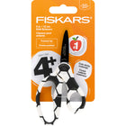 Fiskars - Ciseaux MVP 5 po à pointe fine et revêtement antiadhésif, Football-Les lames novatrices à bord sécurisé présentent un angle de lame plus sûr