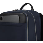 Bugatti - Sac à dos professionnel de la collection Hudson pour ordinateur portable jusqu’à 15,6 po - Bleu marine-Arrière rembourré et bretelles rembourrées et réglables : Bretelles ergonomiques, ajustables et matelassées pour mieux répartir la charge et améliorer le confort