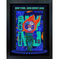 New York-New Jersey 2026 FIFA World Cup - Photoglass encadre - 20" x 26"-Affiche officielle de ville hote FIFA Coupe du Monde 2026