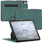 Zugu - Étui iPad Pro 12.9 po (2018/2020) & iPad Air 13 po (2024) - Vert Pin-Étui folio magnétique