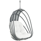 Modway - Whisk Terrasse extérieure Chaise à balançoire sans support - Blanc-Pare-soleil Textilene PVC/Polyester