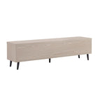 Manhattan Comfort - Meuble TV Jodie 68,9 po style Mid-Century Modern - Chêne blanchi-Finition à beau grain de bois