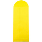 JAM Paper Enveloppes Brite Hue à ouv. au sommet papier recyclé, ferm. gommée, 4 3/4 x 11 po, jaune, paq./100-Taille : #12 (4 3/4 x 11 po)