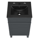 Modway - Render 18" Vanette de salle de bain - Gris Noir-Construction en panneaux de particules et stratifiés