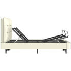 MotionGrey - Cadre de lit réglable King - Base de lit électrique avec télécommande filaire et réglage tête/pieds - King - Noir-Conception facile à assembler compatible avec la plupart des matelas queen. une amélioration idéale pour les chambres modernes (tête de lit non incluse)