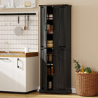 HOMCOM - Armoire de rangement 72 po pour salle à manger - noir-Convient pour la cuisine, la salle à manger ou les espaces de vie avec une touche d’élégance 