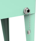 Permasteel - Glacière de patio rétro 80 pintes sur roulettes avec séparateur - menthe-Couvercle rabattable amovible