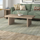 Hudson&Canal - Table basse rectangulaire Soren (48 po de largeur) - Chêne gris vieilli-Fini en chêne gris vieilli aspect bois