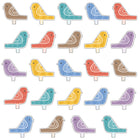 TREND enterprises - Ensemble d'accessoires classiques Oiseaux de jardin - Paquet de 72 -Comment tweeter ! Une volée d’oiseaux chanteurs aux couleurs apaisantes donne de la mélodie à vos messages