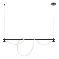 Zuo - Lampe plafonnier Adder - Noir-Conçue pour une installation câblée permanente, avec support de montage standard et quincaillerie inclus