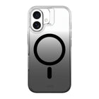 AXS - Crystal Shield Étui D3O fabriqué avec du plastique recyclé MagSafe compatible pour Apple iPhone 16 - Fumé Dégradé-Protection anti-UV pour afficher clairement le design original de votre cellulaire