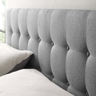 Modway - Emily Tissu rembourré Tête de lit complète, Gris-Rembourrage en polyester doux