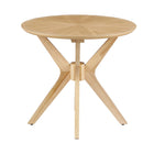Modway - Crossroads Rond 24 po Bois Table d’appoint - Chêne-Assemblée requise