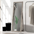 HOMCOM - Miroir pleine longueur - 20,1 po l x 57,9 po H - gris-Cadre en MDF solide, idéal comme élément principal de votre mobilier 