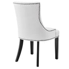 Modway - Marquis Tissu Chaise à manger - Blanc-Capacité de poids de la chaise : 286 lb.