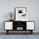 Modway - Daxton 43 po Meuble TV, Cappuccino Blanc-Construction en MDF et panneau de particules