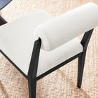 Modway - Kai Tissu Chaise à manger - Noir de sel-Épingles de pied non marquées