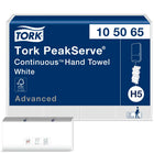 Tork - Essuie-mains à dévidage continu Advanced PeakServe, blanc - paquet de 12-Evitez de remplir constamment grâce à notre système Continuous™, avec plus de 250% d'essuie-mains supplémentaires par rapport aux recharges Tork Universal.